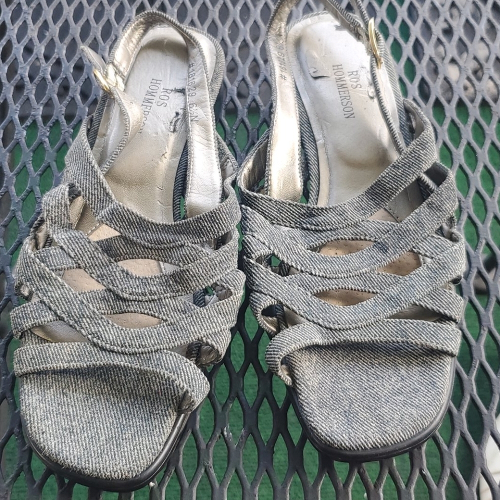 ROS HOMMERSON DENIM SANDLES